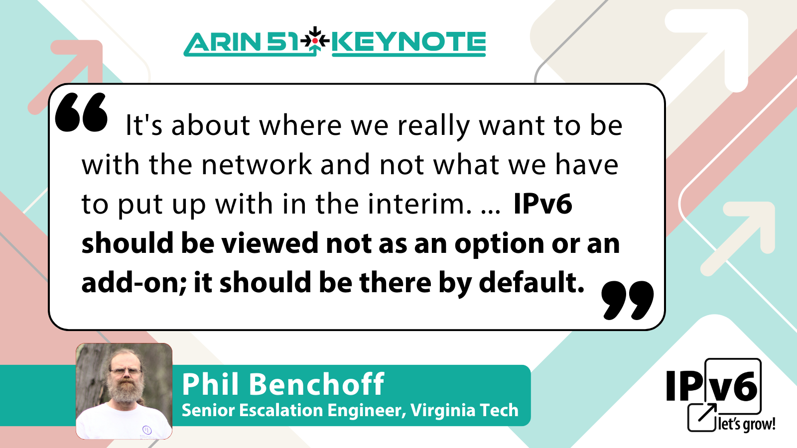 Quote from Phil Benchoff