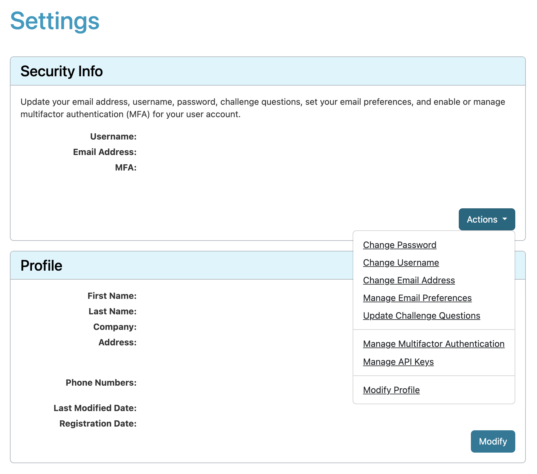 Manage Multifactor Authentication