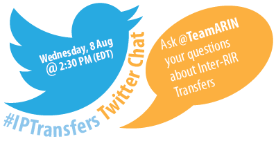 Twitter Chat Inter RIR IP Address Transfers